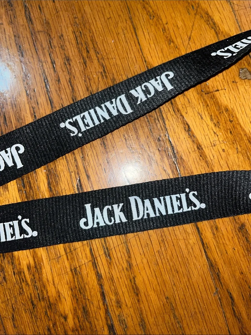 Jack Daniels Black Lanyard with White Logo